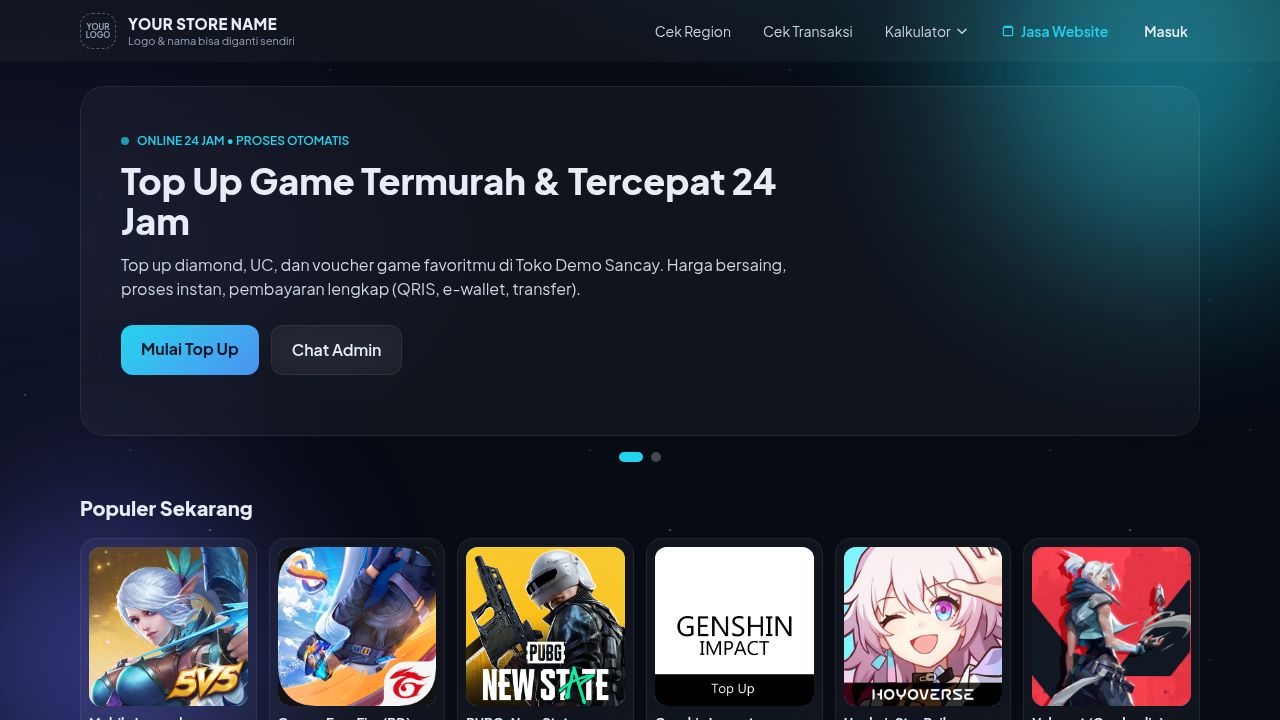 Pratinjau tampilan ASTRO